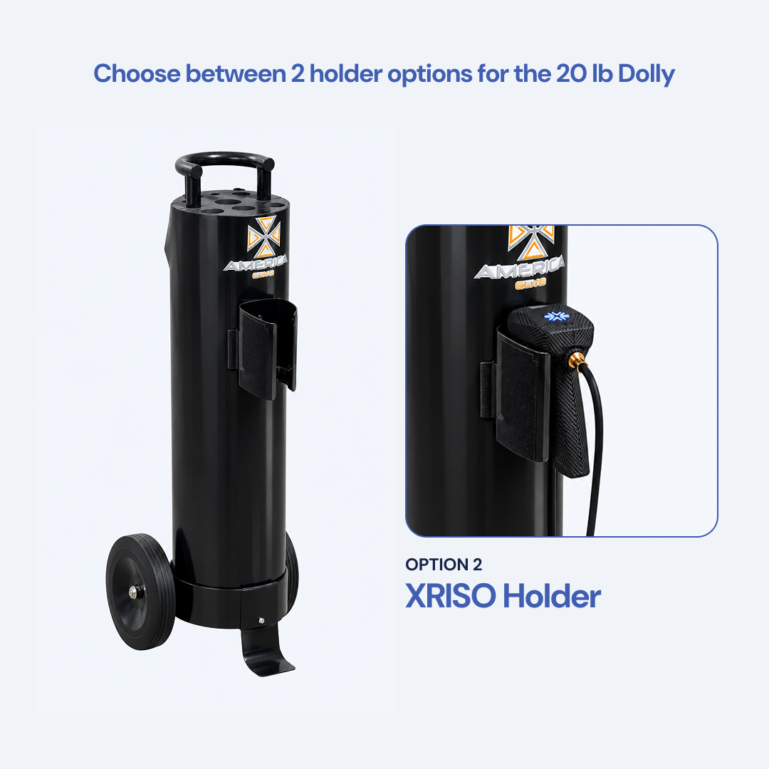 Plataforma para tanque de CO2 de 20 lb con soporte